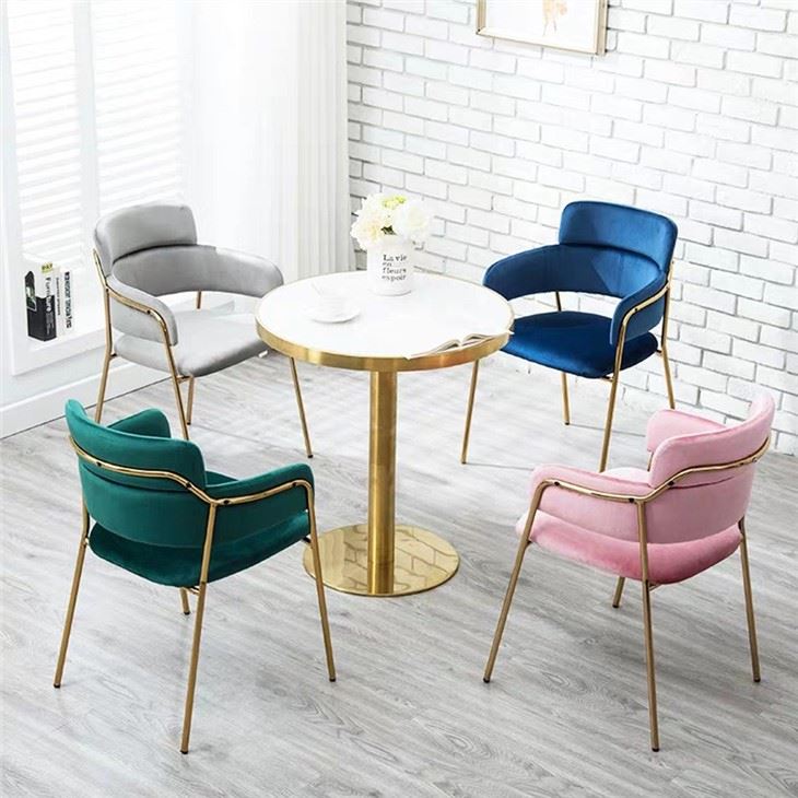 Hotel Dining Chair With Metal Legs