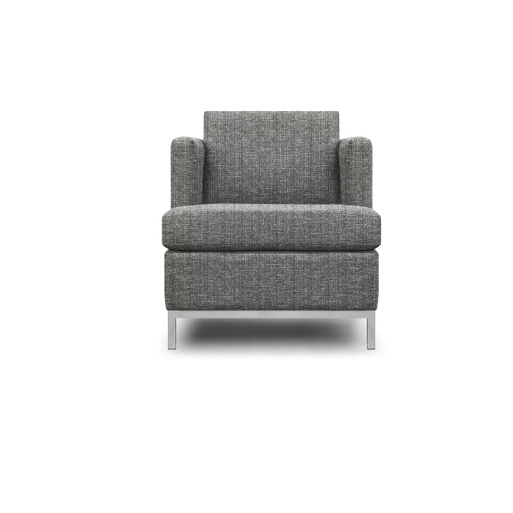 Traditional Grey Single Sofa